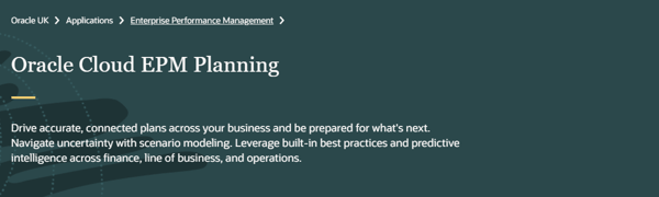 Oracle Business Budgeting Software 