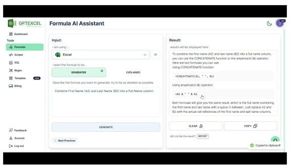 GPTExcel ai