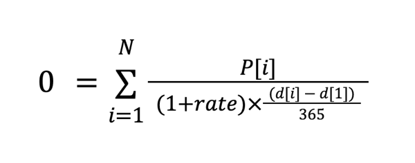 XIRR-formula