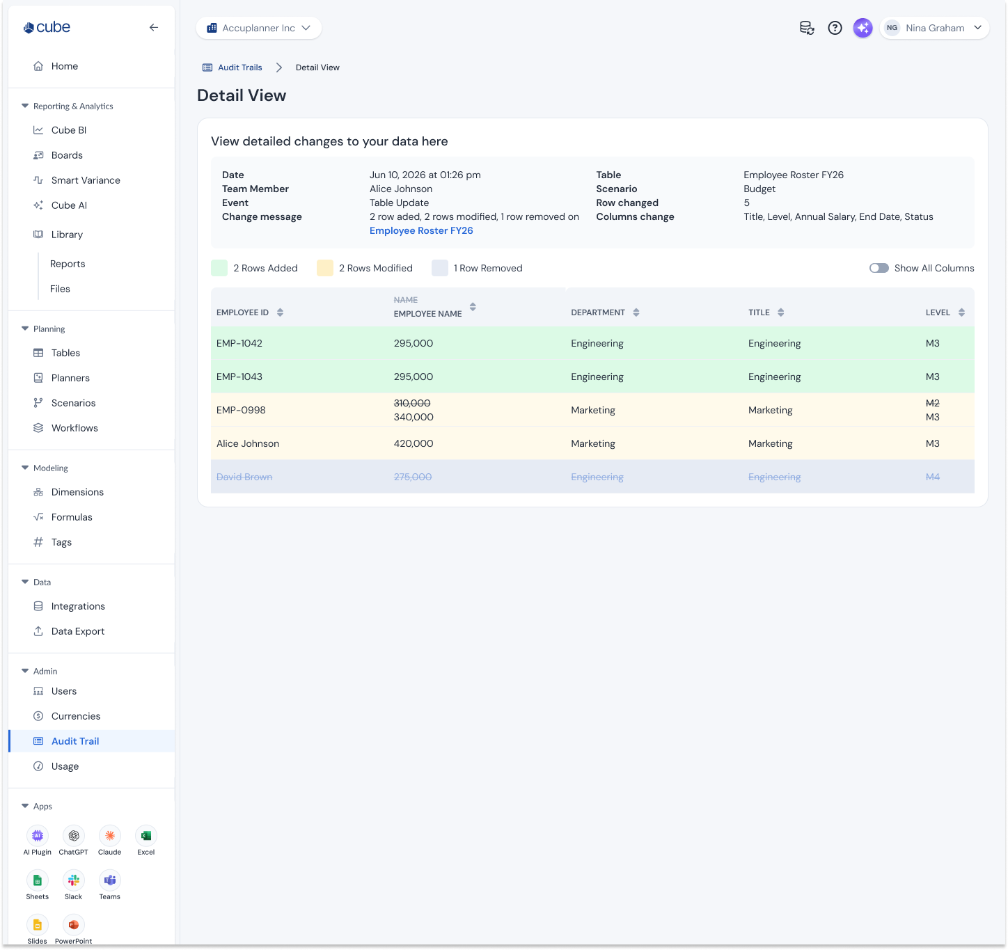 Audit Troll_Table Update