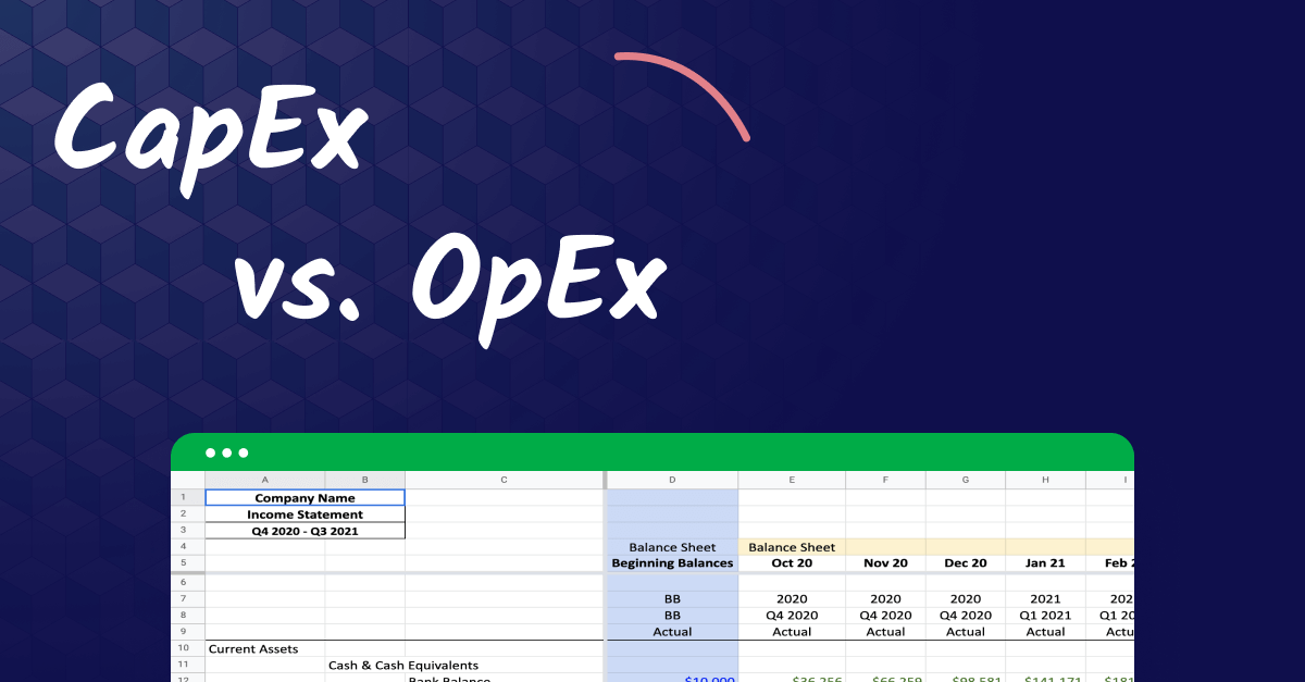 CapEx vs. OpEx: the difference between these types of expenditures