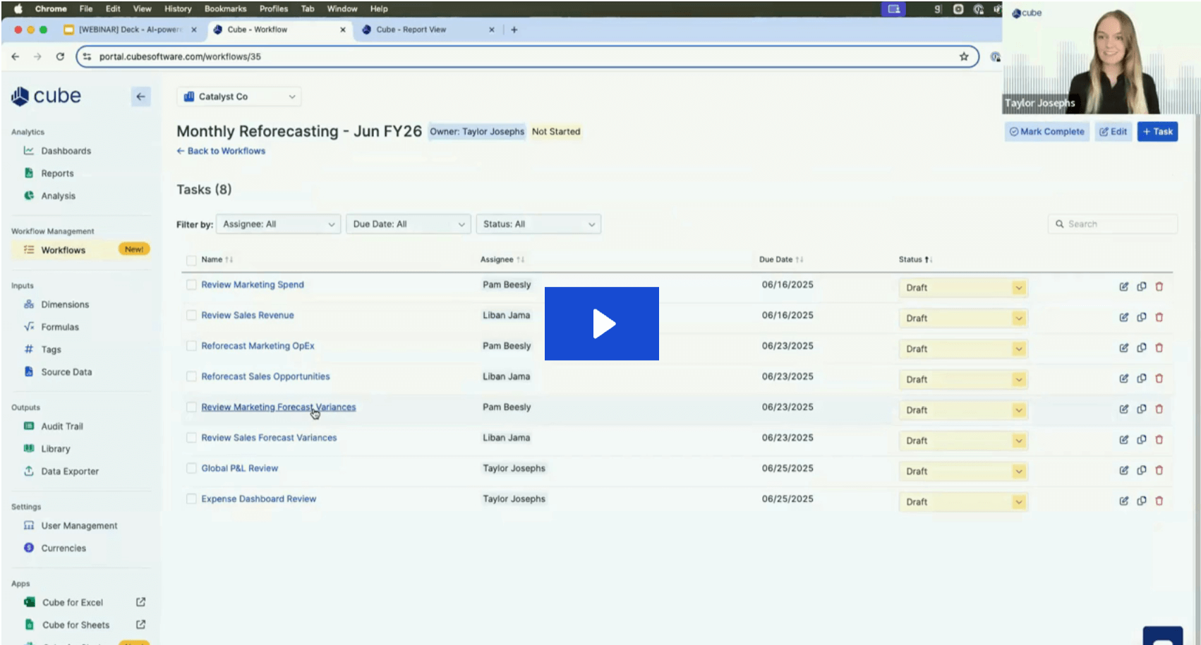 AI-powered Collaboration in Cube