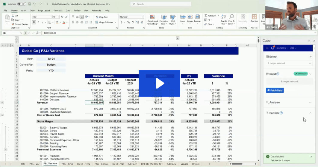 See Cube Live Effective FP&A for Nonprofits