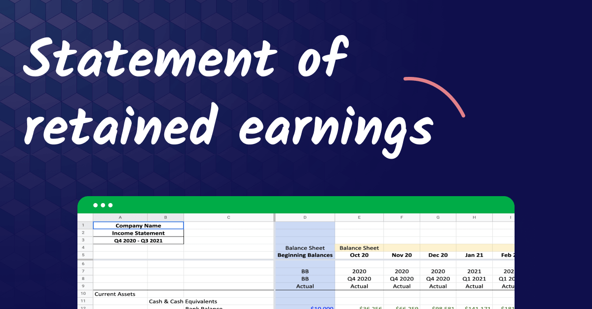 Statement of retained earnings: reporting on your rainy day fund