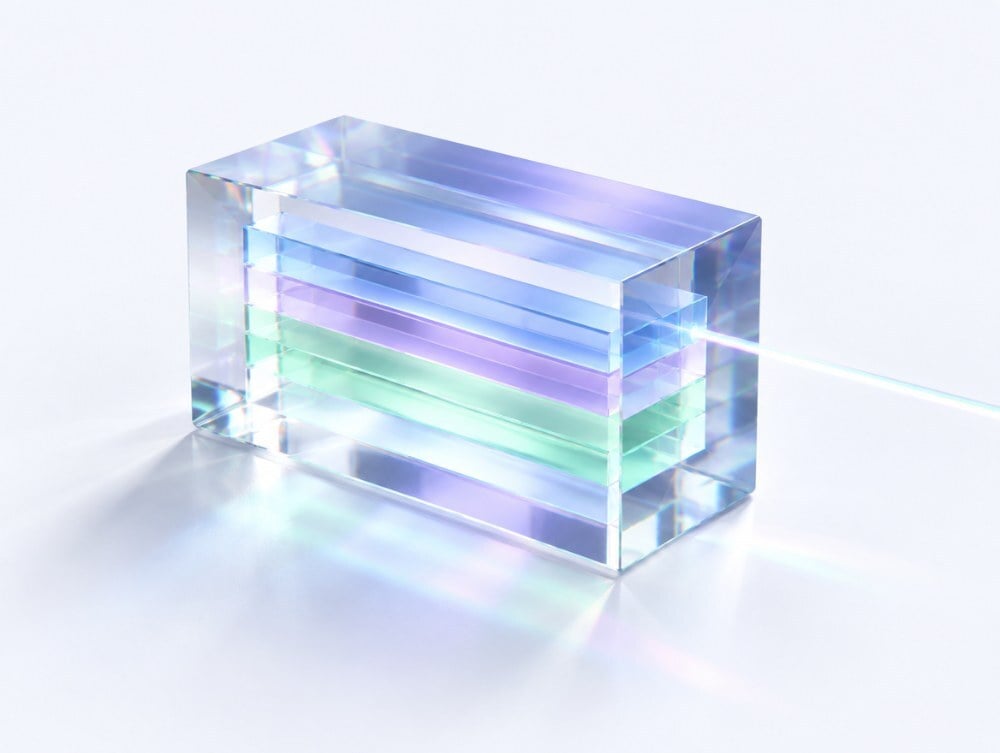 A glass cube connecting AI assistants to one governed source
