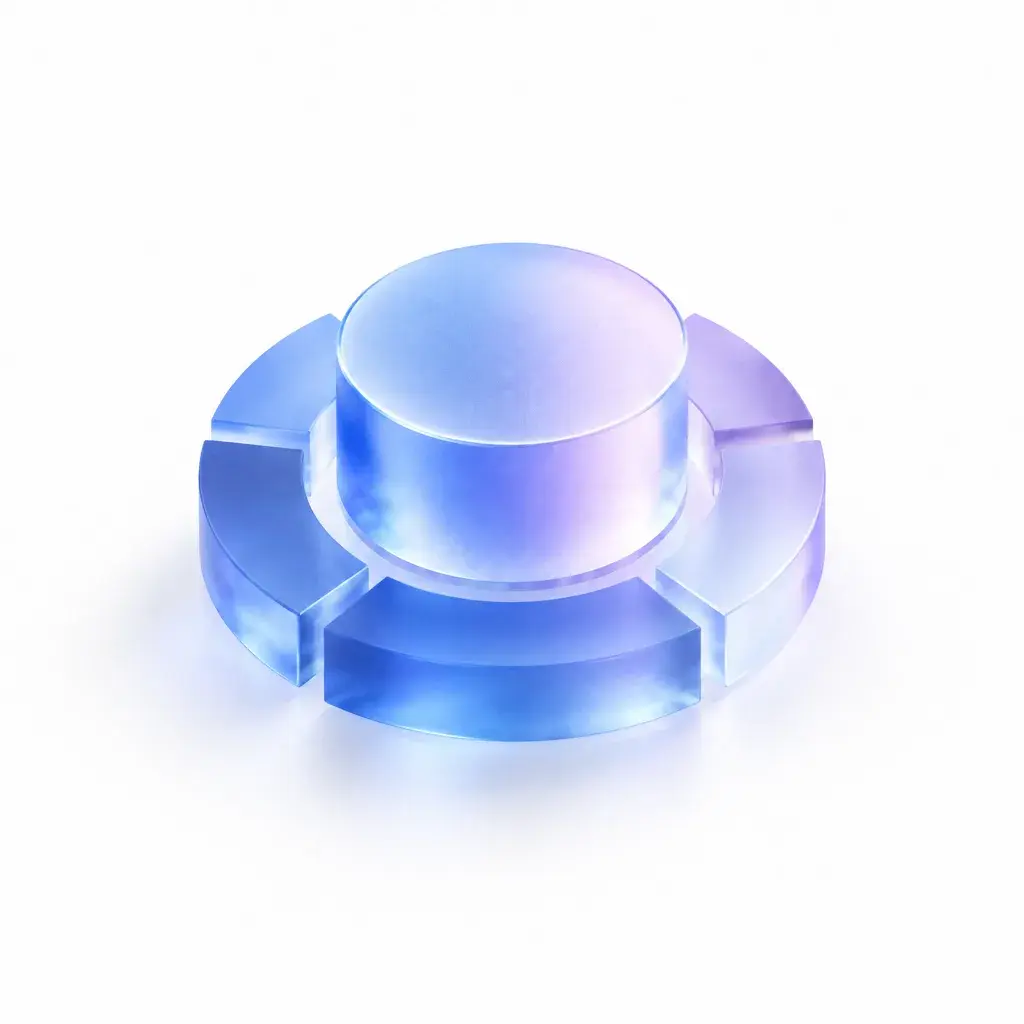Glass dial representing control
