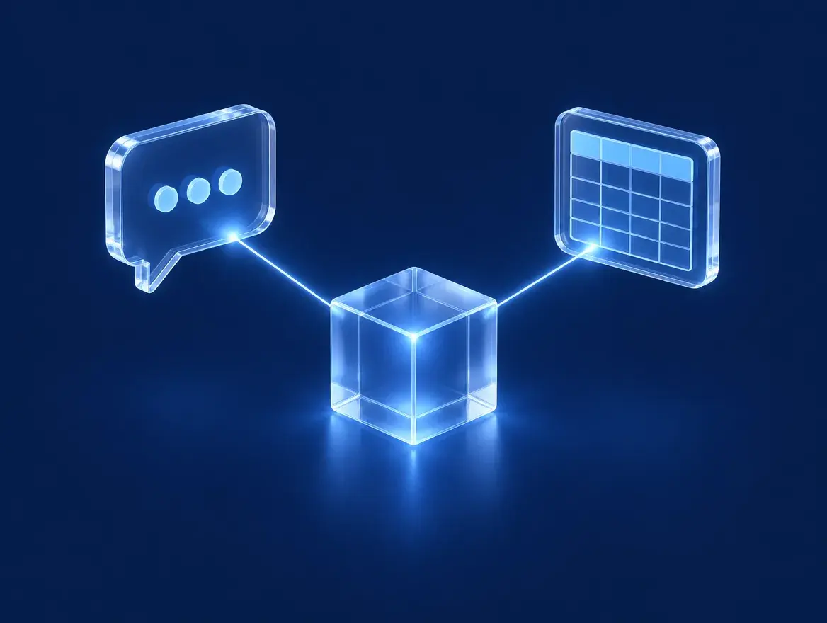 Glass illustration of a Cube surface