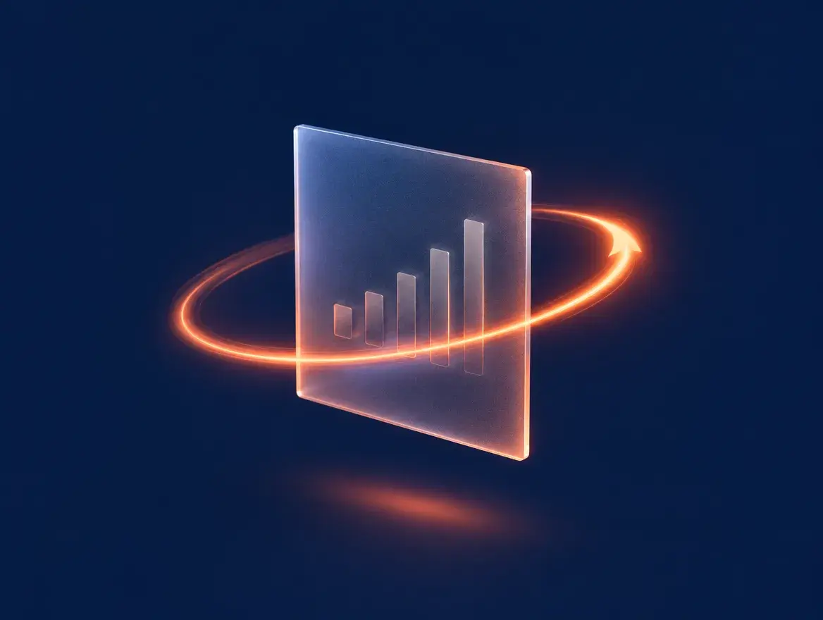 Glass illustration of a Cube surface