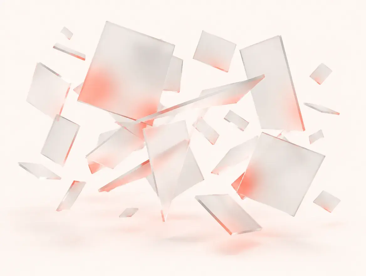 Sprawling glass spreadsheets representing spreadsheet sprawl
