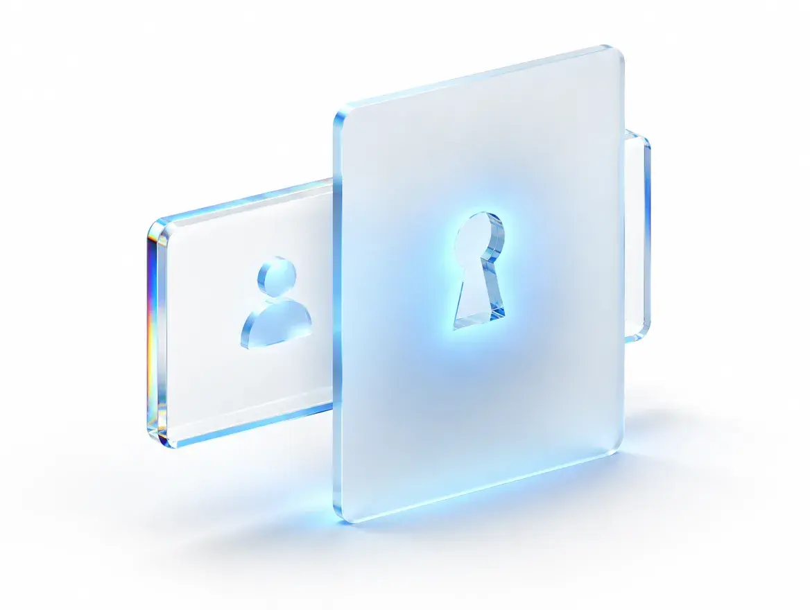 A glass lock representing secure access