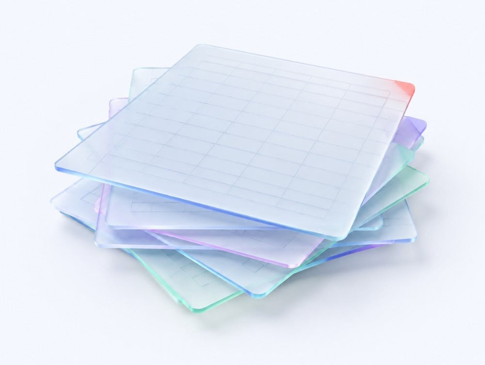 Scattered glass fragments representing copy-paste between spreadsheets